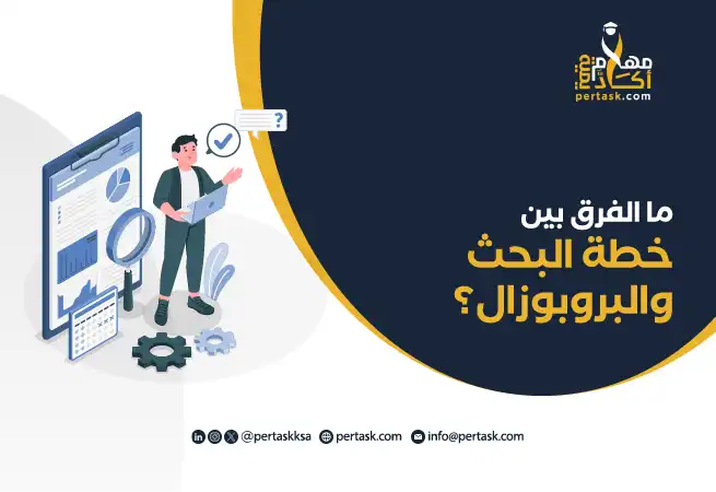 ما الفرق بين خطة البحث والبروبوزال؟